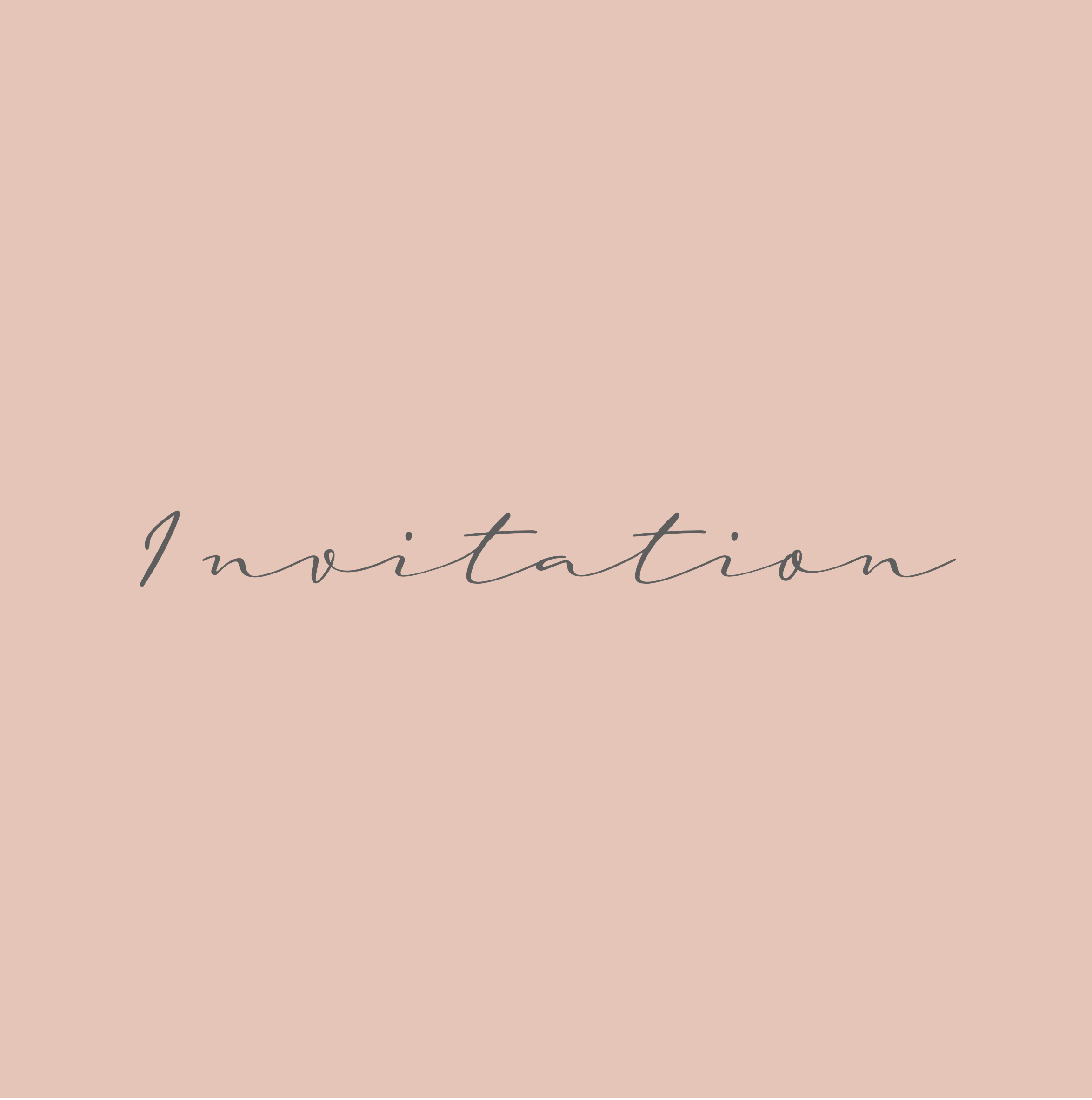 招待状：invitation