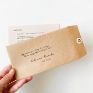 envelope：封筒 席札・メニュー