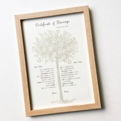 marriage certificate：人前式結婚証明書