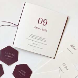 square book：席次表・プロフィールブック