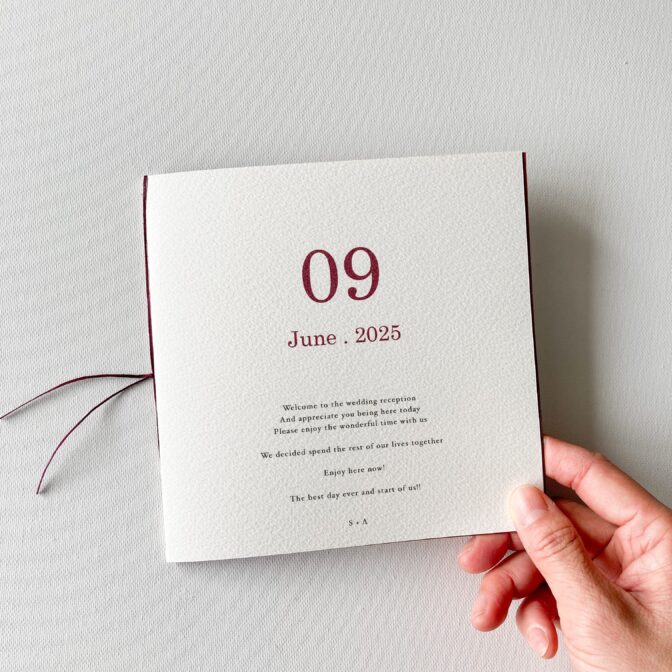 席次表・プロフィールブック