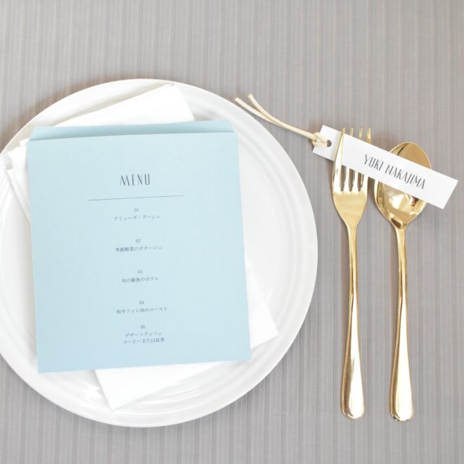 席札・メニュー表