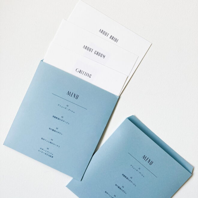 メニュー表・プロフィール