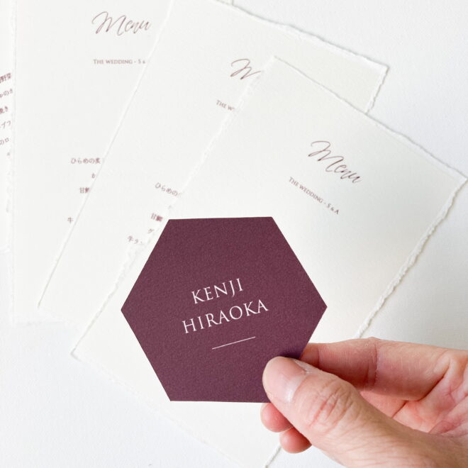 席札・メニュー表