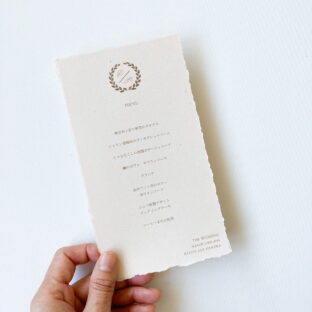 wreathe：メニューカード