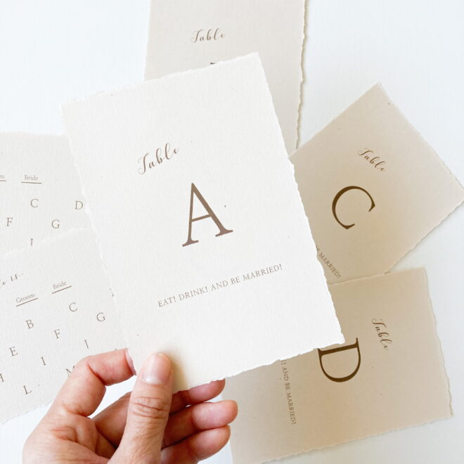 テーブルナンバー