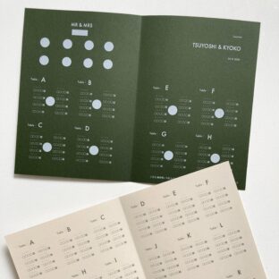 【新提案!おしゃれな席次表レイアウト】新しくてかわいい!おしゃれ花嫁さんにおすすめのNEWスタンダード!