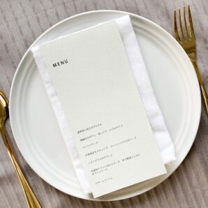 simple：メニューカード