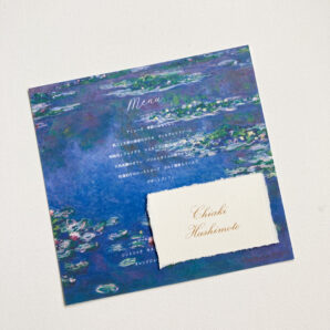 monet：モネのメニューカード