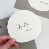 nuance：ニュアンスシェイプの席札