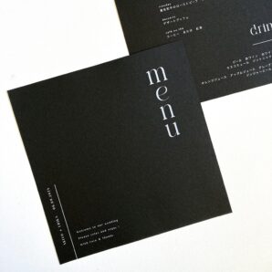 square：メニューカード