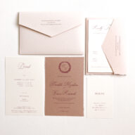 beige pink：招待状