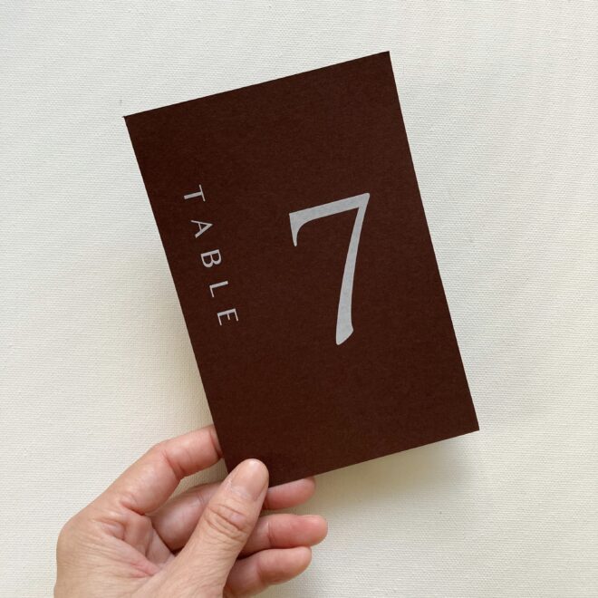 テーブルナンバー