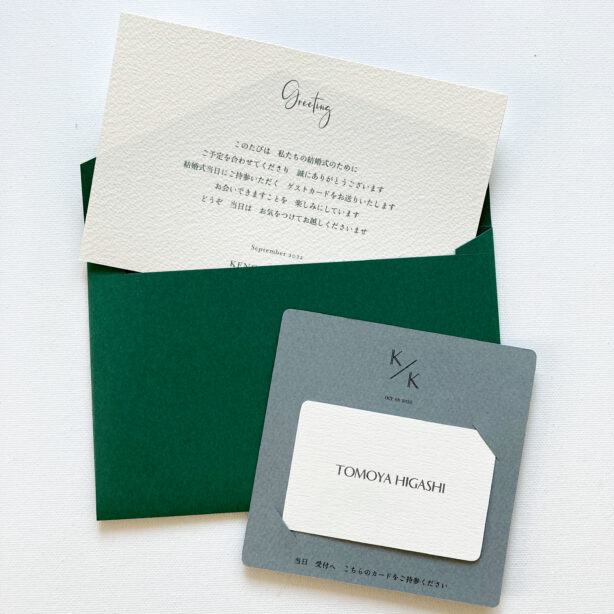 guest card ＋：ゲストカード・封筒
