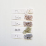 silk&cotton ribbon＋：シルク・コットンリボン仕上げ
