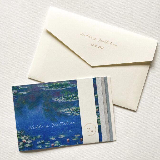絵画アート招待状　モネ