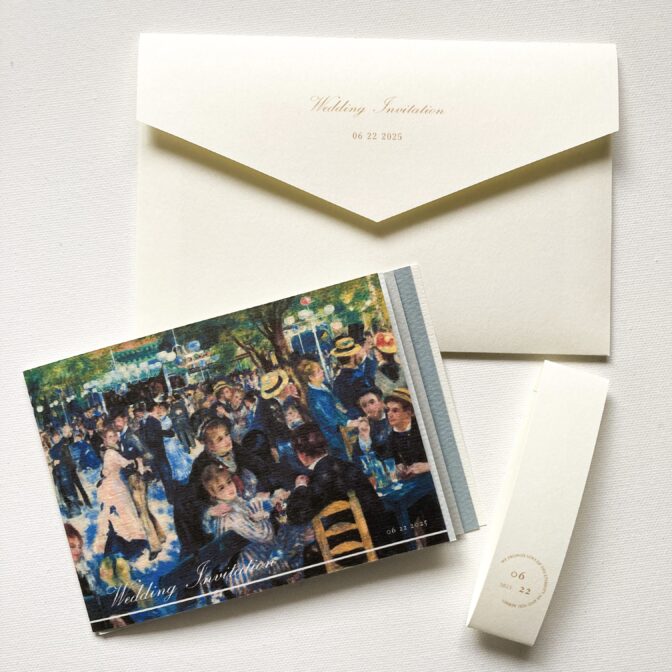 絵画アート招待状　ルノワール