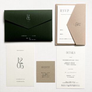 green beige：招待状