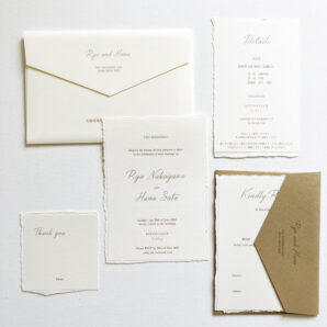 white gold：招待状