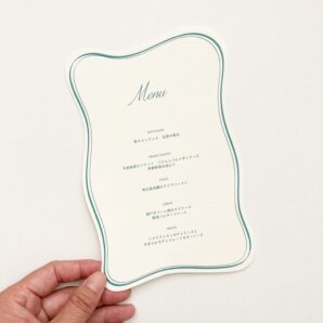 wave：ゆるめなみなみのメニューカード