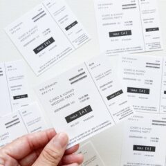 【結婚式で映画館体験！】映画チケット風エスコートカードと映画コンセプトの結婚式アイデア