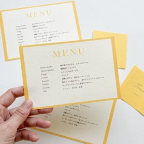 color：メニューカード