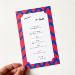 ポップな席札・メニュー表