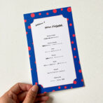 ポップな席札・メニュー表