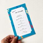 ポップな席札・メニュー表