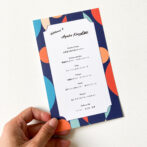 ポップな席札・メニュー表