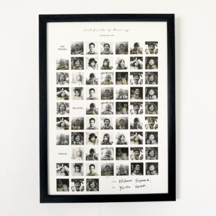 photo certificate：参加型結婚証明書