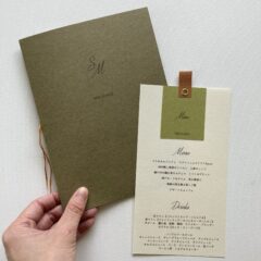 席札・メニュー表・プロフィールの組み合わせアイデア集！