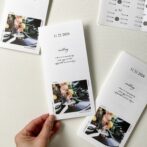 三つ折り席次表　プロフィールブック