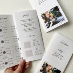 三つ折り席次表　プロフィールブック