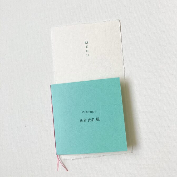 席札　ミニプロフィールブック