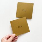 席札　ミニプロフィールブック