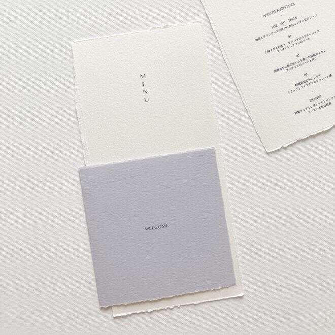 席札・メニュー表・プロフィール