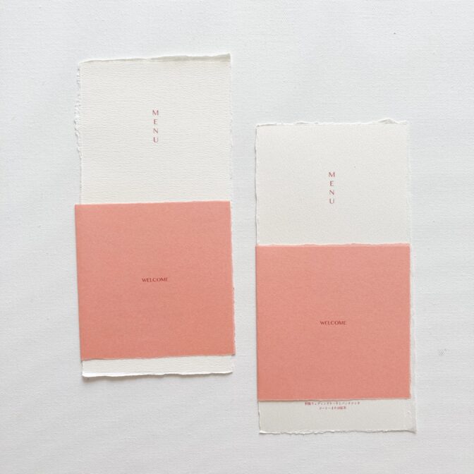 席札・メニュー表・プロフィール