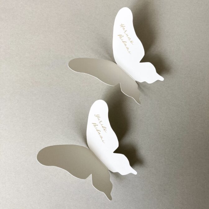 ちょうちょ　席札