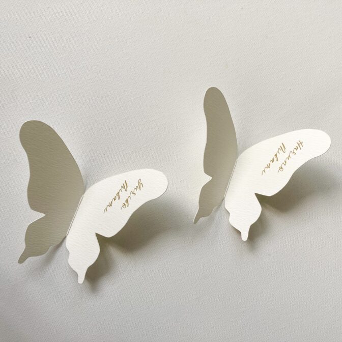 ちょうちょ　席札