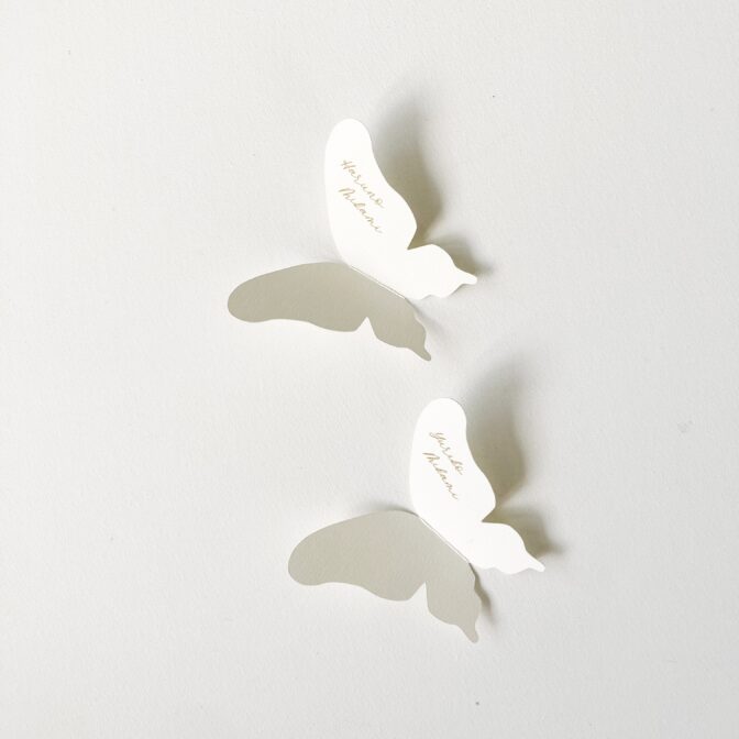 ちょうちょ　席札