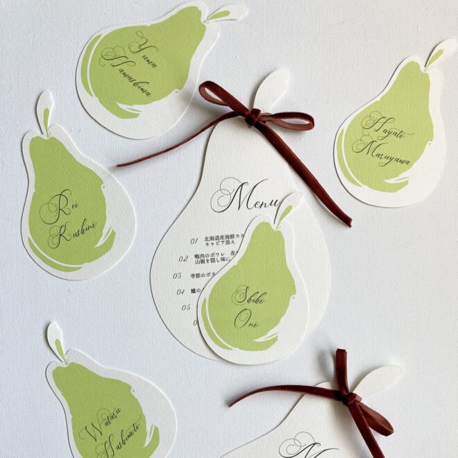 ラフランス席札