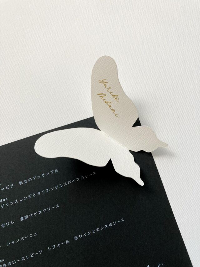 white gold：招待状 | 歌の音 wedding design